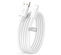 Cable Phone 2M, [Certifié MFi] Cable Lightning USB cable Chargeur Phone | Câble Lightning Câble USB Fil Chargeur phone Cordon pour Phone 14 13 12 11 Pro Max Mini XS XR X 8 7 6 6s SE, iPad,iPod