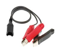 Câble Pinces Batterie OptiMate O-04 avec connecteur SAE 50 cm - Pinces avec poignées Caoutchouc pour chargeurs OptiMate - Moto, Auto & powersport, gris