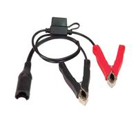 Câble Pinces Batterie Optimate O-14 avec connecteur SAE & fusible 15A 50 cm - Pinces avec poignées Caoutchouc pour chargeurs Optimate