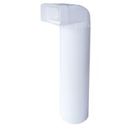 Câble Plat 150x70mm Sur Ø 125mm Tube Rond 50cm Pièce de Renvoi Ventilation Küche