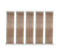 Câble plat arc-en-ciel pour Raspberry Pi, kit de câbles ruban IDC40 broches mâle/femelle compatible avec les fils de connexion pour plaques