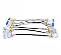 Câble plat Flexible FPC FFC, 2 pièces, AWM 20624 80C 60V VW-1 Type A/B 0.5mm 100/150/200/250mm 22P/24/26/30/34/36/38/40 broches longueur 250mm-Type B- 24P