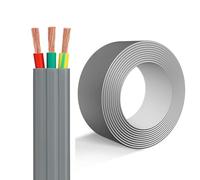 Câble Plat Flexible YFFB 3 Conducteurs 0,75 Mm²-16 Mm² 320 Pieds, Âme En Cuivre À 99,9%, PVC Ignifuge Et Résistant À L'usure (-22 À 221 °F), 300 V/500 V for Ascenseurs(2.50mm²-3C)