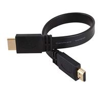 Câble plat HDMI haute vitesse 0,3 m 1,4 V 1080p HD avec Ethernet respectueux de l'environnement et pratique