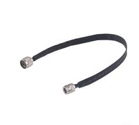 Câble plat mâle N vers fiche N femelle 40 cm, câble coaxial 50 ohms pour passage de fenêtre, câble d'antenne RF pour radios GSM GPS Noir