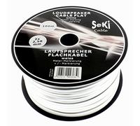 Câble plat pour enceinte 2 x 2,5 mm² CCA 100 m 2,2 mm