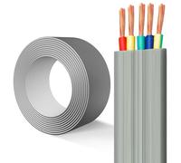 Câble Plat TRVVB, 7/8 Conducteurs En Cuivre Pur, Isolé PVC, Câble Électrique Flexible Multiconducteur For Câblage Électrique, Systèmes Automatisés, Ascenseurs,(0,75/1,0/1,5/2,5 Mm²)(50ft,1.50mm2-8C)