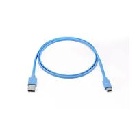 Câble Plat USB-C vers USB 1m pour Samsung S8/S9/S10 - Bleu