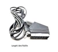 Câble Plomb Scart Rgb De 1.8m, Pour Sega -Mega Drive 2 -Genesis Md2 Av Scar M17f