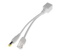 Câble POE Adaptateur d'alimentation passive par Ethernet Câble répartiteur RJ45 Injecteur Module d'alimentation 12-48 V(White POE Splitter)