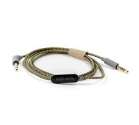 POGS - Safe | Câble audio 3,5 mm pour casque The Gecko & The Elephant | Limitation du volume 85 dB | Technologie Safe | Microphone intégré | Câble textile anti-nœuds de 1 mètre (gris)