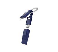 Câble porte-clés 5 en 1 USB A/micro USB+USB C+ Lightning VONMAHLEN Bleu
