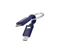 Câble porte-clés 5 en 1 USB A/micro USB+USB C+ Lightning VONMAHLEN Bleu