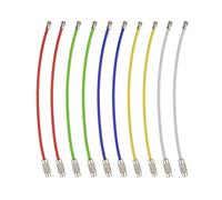 Câble porte-clés, Boucles de câble for porte-clés en acier inoxydable, multicolores, plusieurs tailles, 10 à 50 pièces(Mix,1x100mm 50pcs)