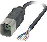 Câble pour capteurs/actionneurs, extrémité libre,connecteur mâle droit DT04-6P Pôle: 6 Phoenix Contact SAC-6P-DTMS/ 1,5-PUR