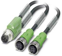 Câble pour capteurs/actionneurs Phoenix Contact SAC-3P-M12Y/2X0,3-PUR/M12FS B 1668959 Contenu: 1 pc(s)