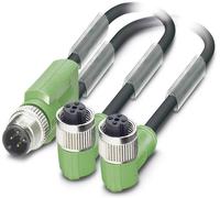 Câble pour capteurs/actionneurs Phoenix Contact SAC-3P-M12Y/2X0,6-PUR/M12FR B 1669000 Contenu: 1 pc(s)