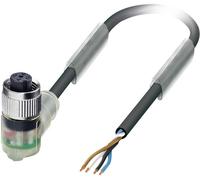 Câble pour capteurs/actionneurs Phoenix Contact SAC-4P- 5,0-PUR/M12FR-3L 1668302 Pôle: 4 avec LED Contenu: 1 pc(s)