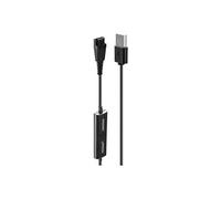 - Câble pour casque micro - USB mâle pour Déconnexion rapide mâle - 58 cm - noir