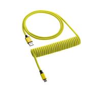 Câble pour clavier - CABLEMOD - Classique spiralé - Jaune - USB A - ProCoil
