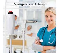 Câble pour Cordon à Bouton-Poussoir - Cuivre PVC, d'appel Infirmier | Cordon d'appel Universel pour infirmière avec Pince pour Drap de lit, câble à Bouton-Poussoir d'urgence pour Assistance aux