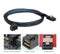 Câble pour disque dur 12Gbps Mini SAS, ligne de Transmission de données SFF8087 36P à 4 SATA