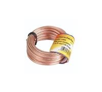Câble pour enceinte 2 x 0,75 mm², 10 m, transparent