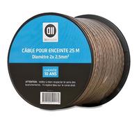 Câble pour enceintes 2x 2,5mm² 25 m