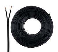 Câble pour haut-parleur 2 X 0,75 mm² - Noir - 50 m - RCA - audio câble - Box câble