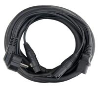 Pronomic Stage EUIECX-6 Câble Hybride Fiche Schuko vers Prise IEC, XLR/XLR 6m (idéal pour le câblage d’enceintes actives, haut-parleurs PA, effets lumineux & éclairage de scène)
