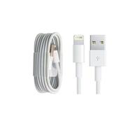 câble pour iphone chargeur 1m - cordon compatible pour iphone 12 pro max/11/xs/xr/8 plus/7/6s/se 2/ipad air/mini-blanc