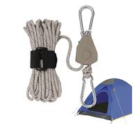 Câble pour Lignes directrices pour Rideaux - poulie Camping - Crochet corréutilisable pour Rideau, câble réfléchissant 4 mm avec régulateur pour Kayak, Camping, auvents