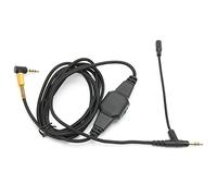 Câble pour micro à boom 3,5 mm, câble audio pour casque avec microphone et contrôle du volume, micro flexible détachable pour V - MODA MSR7 H6, compatible avec PC, ordinateur porta