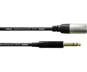 Câble pour microphone Cordial 6 m REAN XLR-M/jack 6,3 mm noir XLR-M/jack 6,3 mm