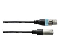 Câble pour microphone Cordial 7,5 m REAN XLR femelle/XLR mâle noir XLR