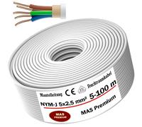 Câble pour pièce humide de 5 à 100 m câble d'alimentation câble gaine NYM-J 5...