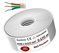 Câble pour pièce humide de 5 à 170 m câble d'alimentation câble gaine NYM-J 3...