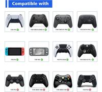 Câble pour ps5 Manette,LED Accessoires Chargeur pour Xbox Core/Elite Series 2/Switch Pro Controller pour ps5 Edge-Type C vers C,2M