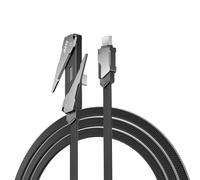 Câble pour tressé 48 Brins USB pour c 240W pour robuste Câble | Tressage nylon 48 brins, résistance pour usure accrue, connecteurs dorés, longueur 1.2m optimale