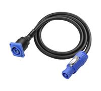 Câble Powercon mâle 3 broches AC Powercon mâle vers femelle Powercon type D Panel Mount Rallonge Quick Lock aviation mâle vers femelle
