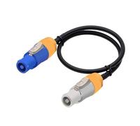 Câble PowerCon SAC3FCA à SAC3FCB, câble d'alimentation AC 14 AWG for faisceau d'écran, Extension de lumière tête mobile, haut-parleur(Blue White,10m)