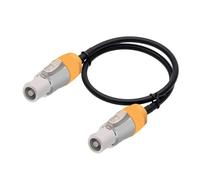 Câble PowerCon SAC3FCA à SAC3FCB, câble d'alimentation AC 14 AWG for faisceau d'écran, Extension de lumière tête mobile, haut-parleur(White White,9 m)