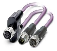 Câble préconfectionné pour bus Phoenix Contact SAC-5P-M12FY/0,5-920/M12MS-FS