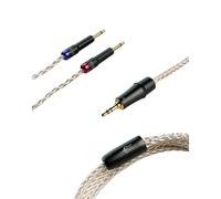 Câble premium asymétrique Meze audio mono 3,5 mm à 3,5 mm Cuivre plaqué Argent