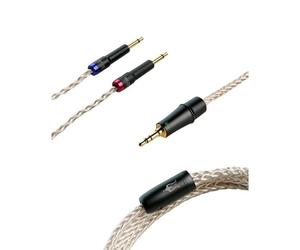 Câble premium asymétrique Meze audio mono 3,5 mm à 3,5 mm Cuivre plaqué Argent