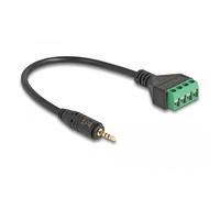 Câble prise jack 2,5 mm 4 broches vers adaptateur bornier 20 cm