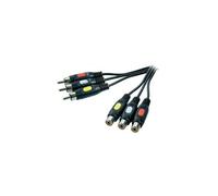 Câble professional 325198 [3x cinch rca mâle - 3x cinch rca mâle] 3.00 m noir