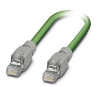 Câble PROFINET préconfectionné RJ45 CAT 5e Phoenix Contact - [1x RJ45 mâle - 1x RJ45 mâle] - 5.00 m - vert - 1404366