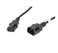 Câble prolongateur lanberg alimentation cpu iec320 c13 h/iec320 c14 m vde 5m