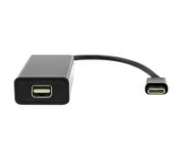 Câble ProXtend USB-C vers Mini DP, 20 cm, noir, USBC-MINIDP-0002